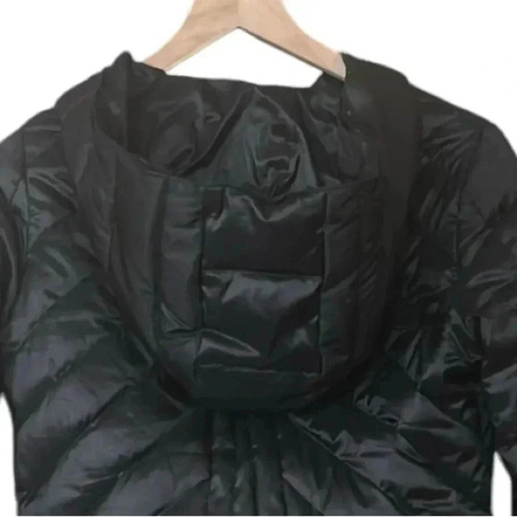 Bebe Quilted Puffer Down Filled Hooded Jacket Women’s Size XS Black - Picture 9 of 11
